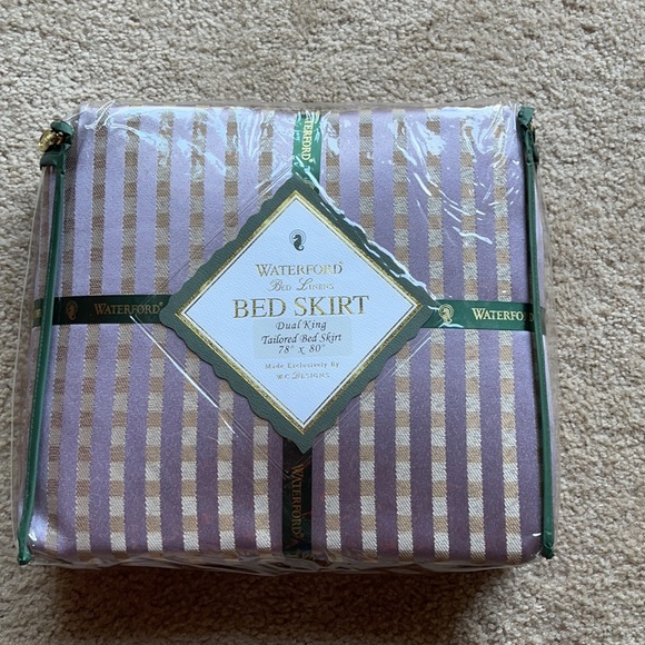 Waterford Other - Waterford Lavender and Gold King Bed Skirt NWT